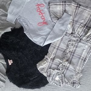 Girls Lot Of Three (3) Items: Juicy & GAP  Sweaters & Gymboree Dress